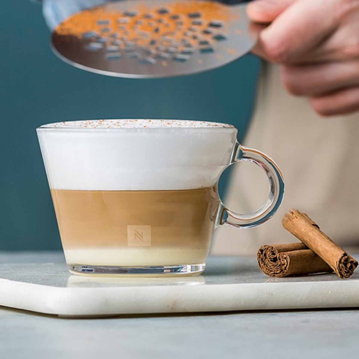 Coconut Cinnamon Latte recipe | Nespresso Coffee Making